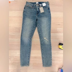 J. Crew 10” High Rise Toothpick Jeans, Size 26